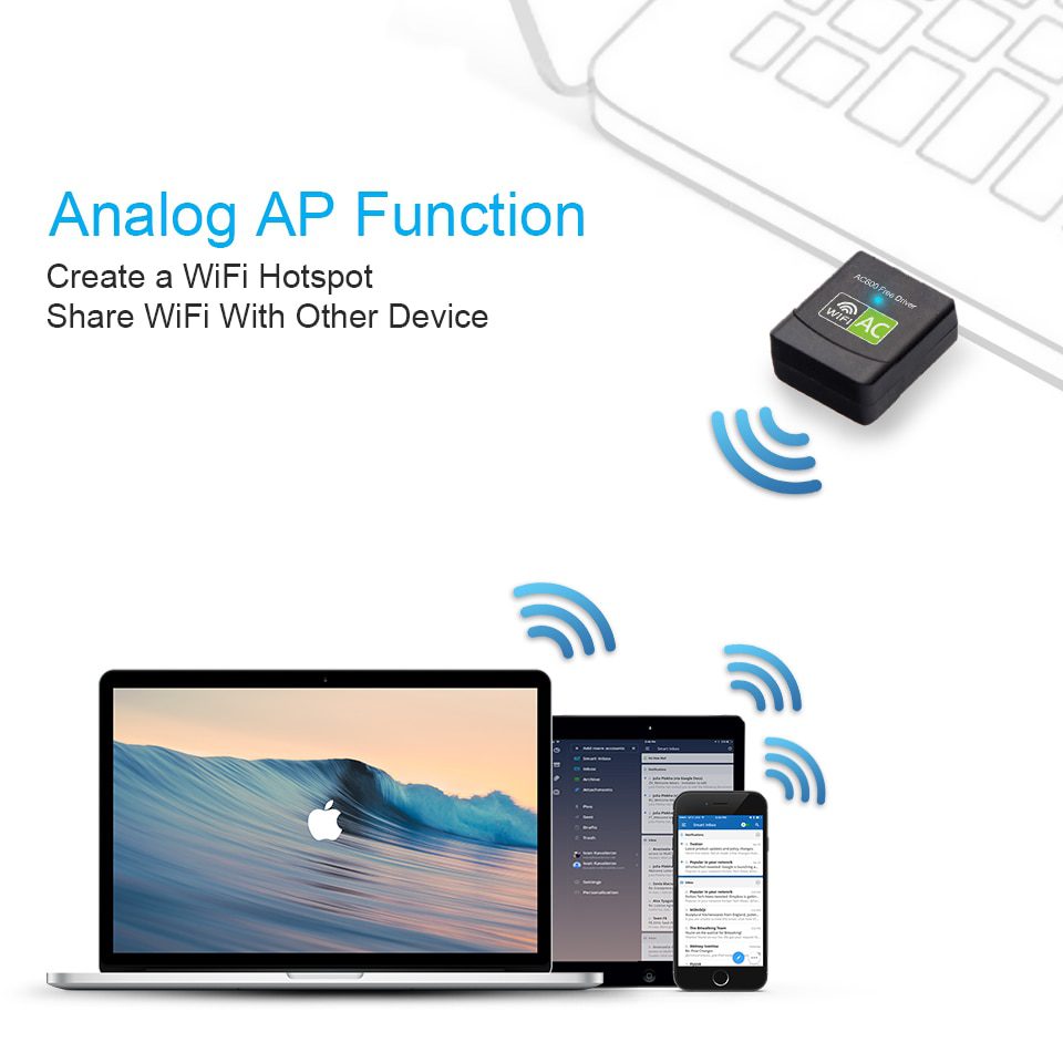 Black / White USB Wi-Fi Adapter