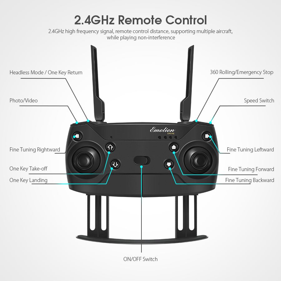 Foldable Design RC Quadcopter with Camera