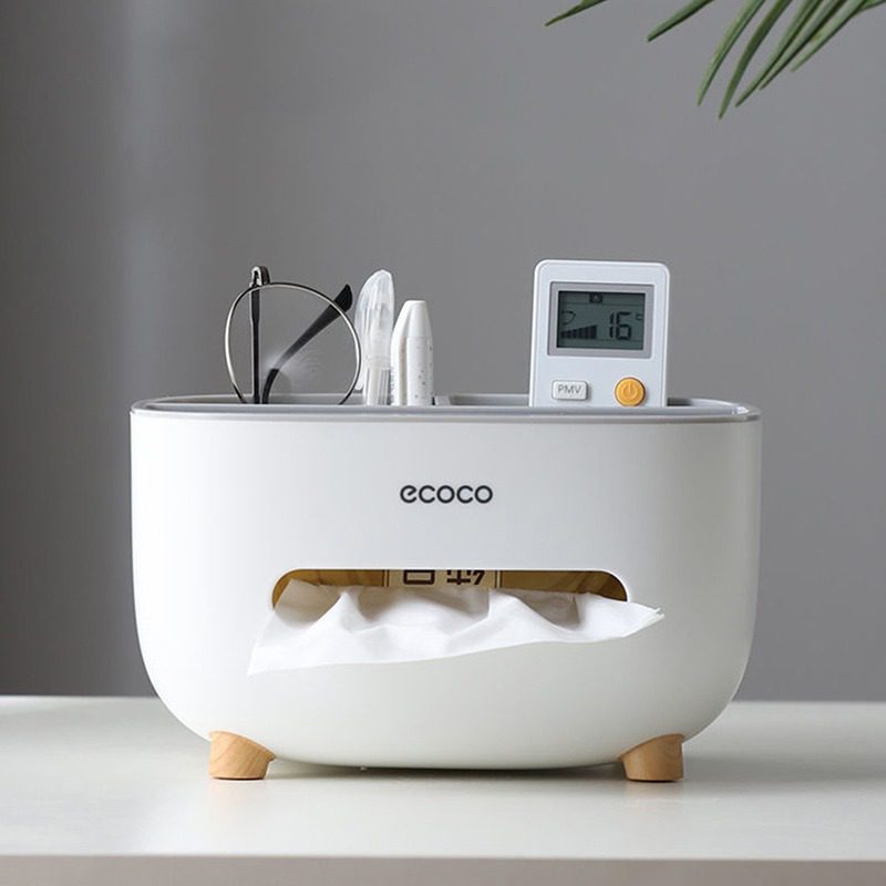 Tissue Box Living Room Dining Room Napkin Holder Household Simple Multi Function Glasses Mobile Phone Storage Box Car Decoration