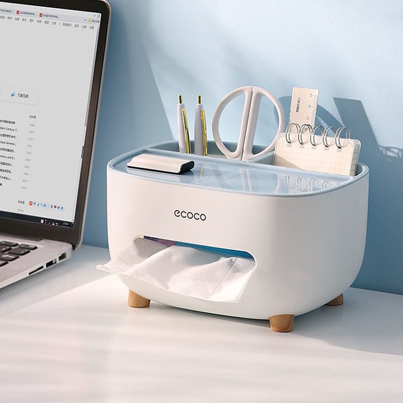 Tissue Box Living Room Dining Room Napkin Holder Household Simple Multi Function Glasses Mobile Phone Storage Box Car Decoration