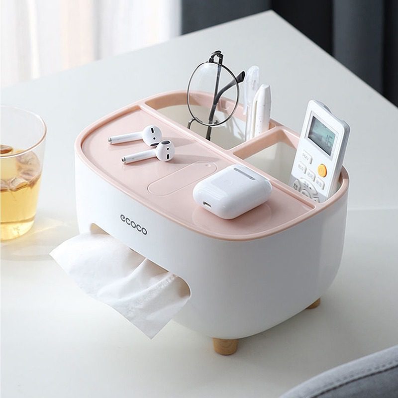 Tissue Box Living Room Dining Room Napkin Holder Household Simple Multi Function Glasses Mobile Phone Storage Box Car Decoration