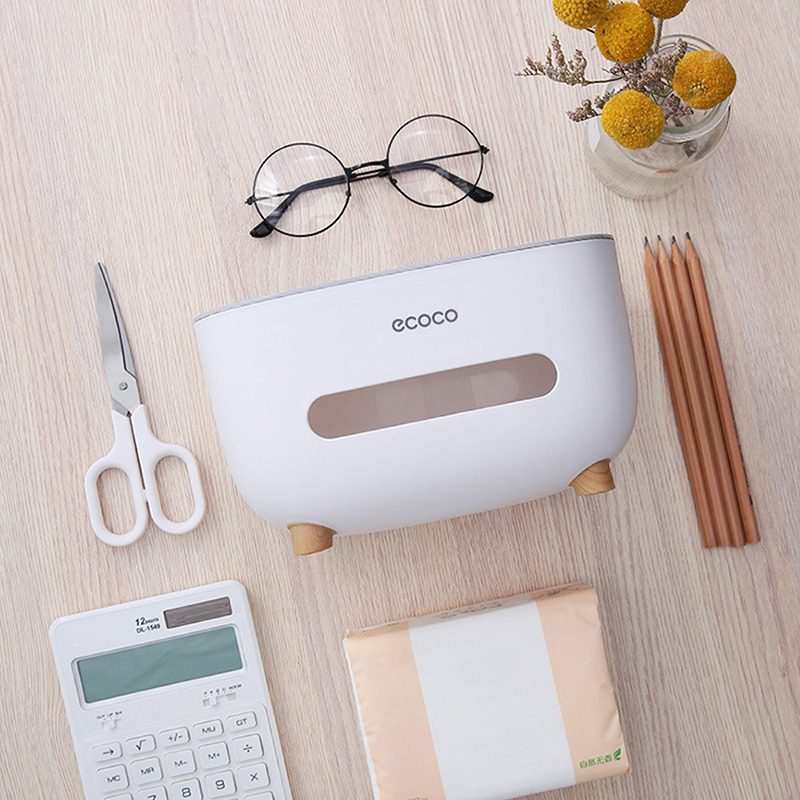 Tissue Box Living Room Dining Room Napkin Holder Household Simple Multi Function Glasses Mobile Phone Storage Box Car Decoration