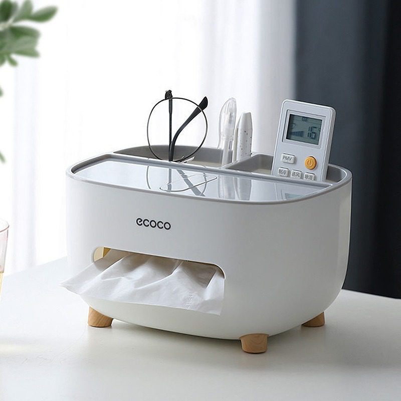 Tissue Box Living Room Dining Room Napkin Holder Household Simple Multi Function Glasses Mobile Phone Storage Box Car Decoration