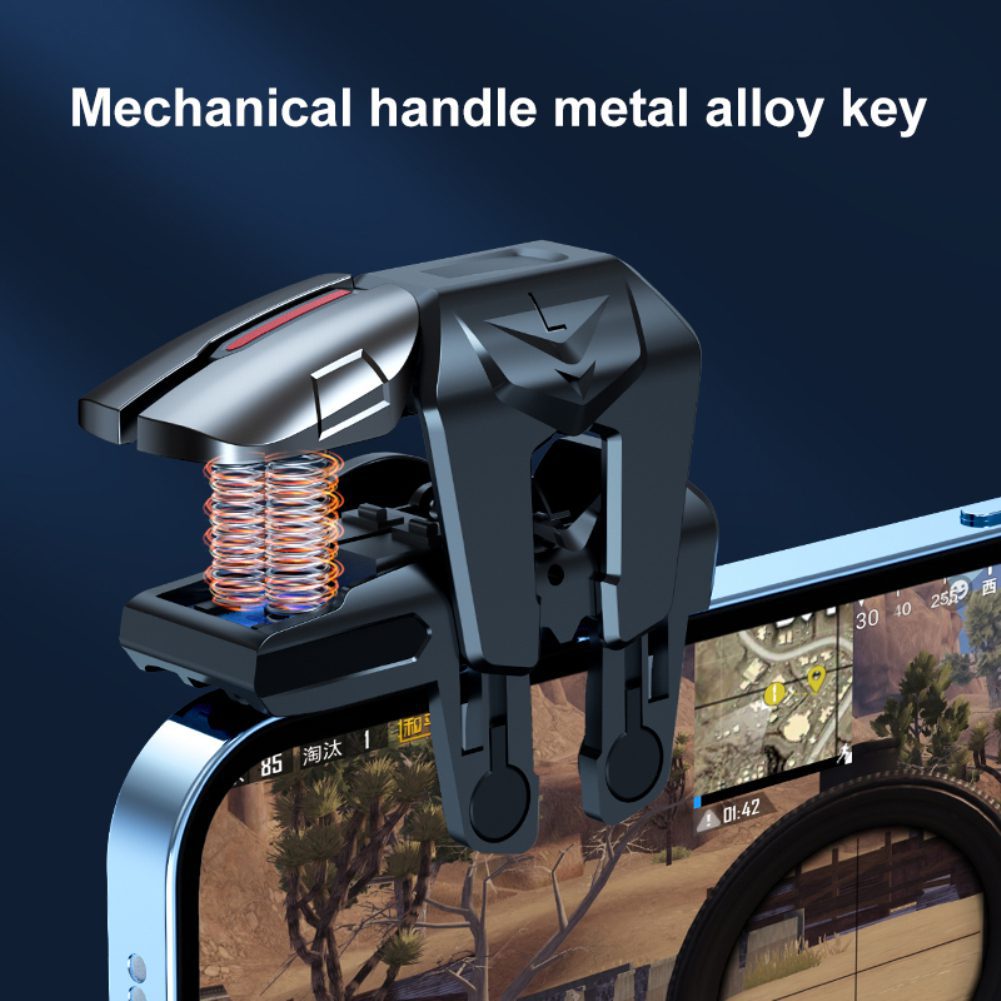 Mobile Game Trigger for PUBG Phone Gaming Controller Alloy Gamepad Joystick Aim Shooting L1R1 Key Button for Mobile Phone