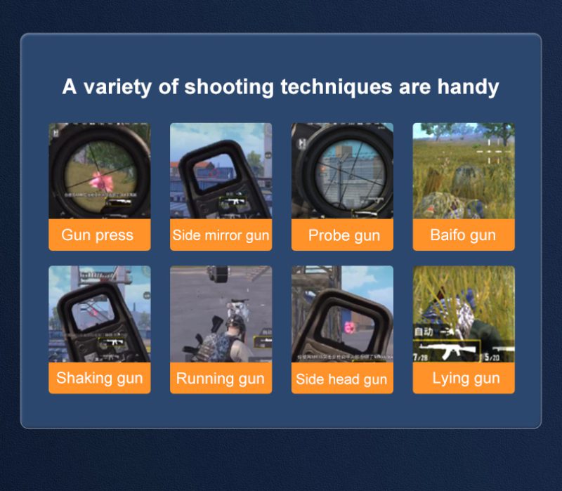 Mobile Game Trigger for PUBG Phone Gaming Controller Alloy Gamepad Joystick Aim Shooting L1R1 Key Button for Mobile Phone