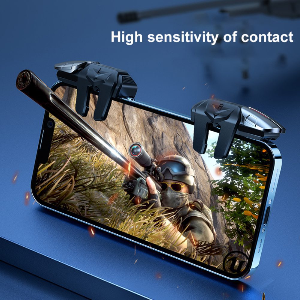 Mobile Game Trigger for PUBG Phone Gaming Controller Alloy Gamepad Joystick Aim Shooting L1R1 Key Button for Mobile Phone