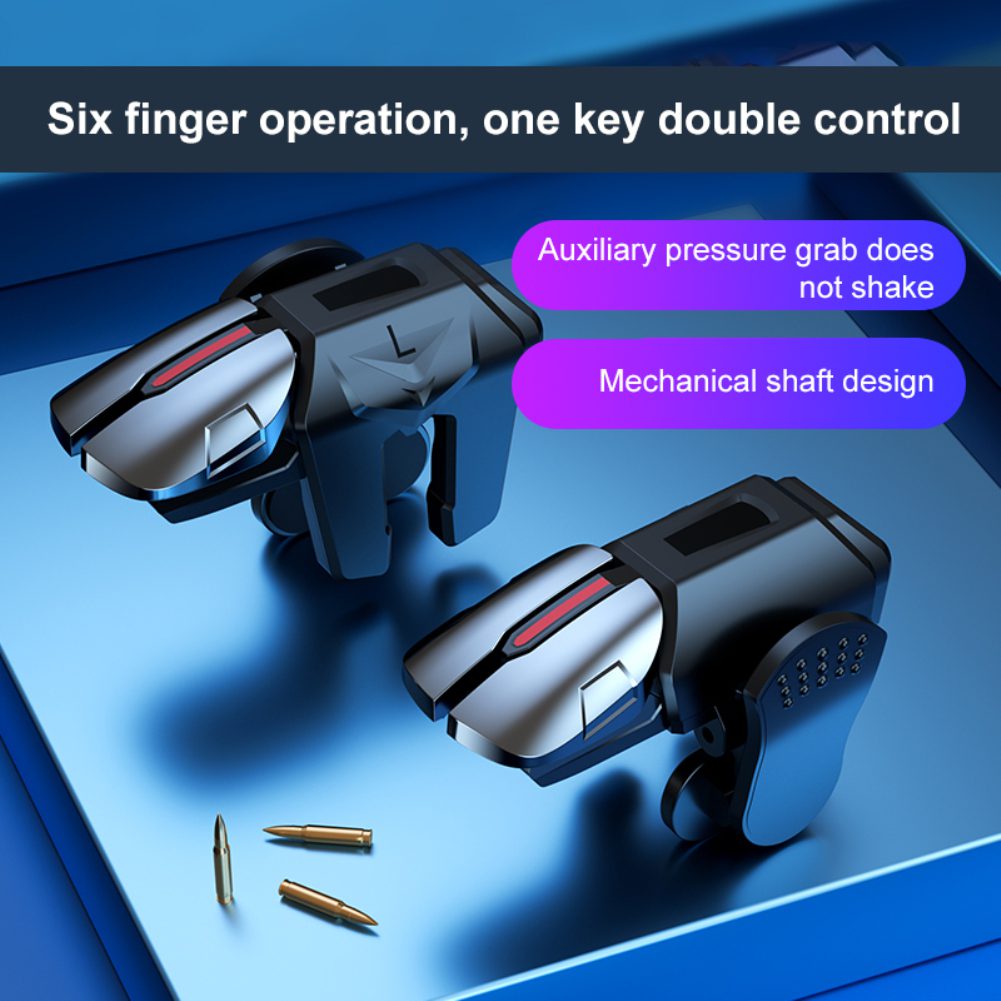 Mobile Game Trigger for PUBG Phone Gaming Controller Alloy Gamepad Joystick Aim Shooting L1R1 Key Button for Mobile Phone