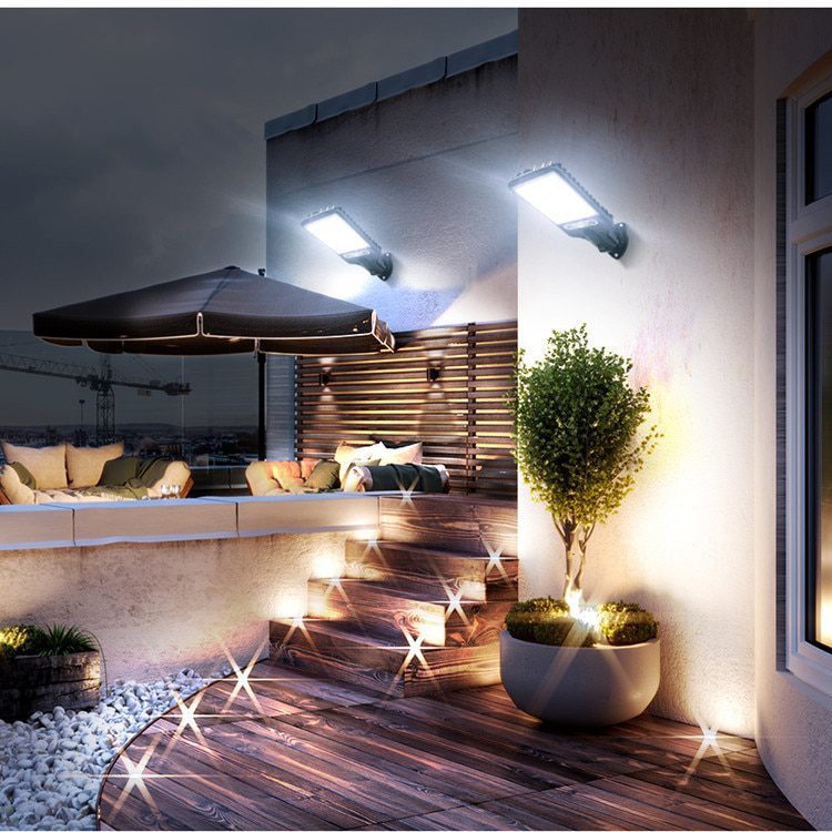 1~6PCs Solar Street Lights Outdoor Solar Lamp With 3 Mode Waterproof Motion Sensor Security Lighting for Garden Patio Path Yard