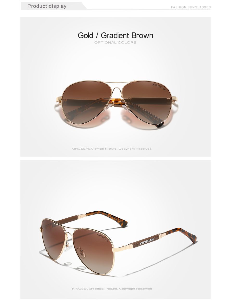 KINGSEVEN 2022 New Trend Quality Titanium Alloy Men's Sunglasses Polarized Sun glasses Women Pilot Mirror Eyewear Oculos de sol